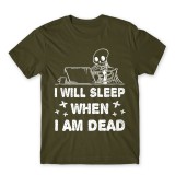 I will Sleep - férfi póló