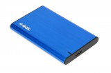 iBox IEUHDD5BL 2.5" USB 3.1 kék külső HDD/SSD ház