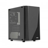 iBox PASSION V5 Mini Tower Fekete számítógép ház