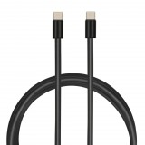 iBox USB-C apa - USB-C apa Adat- és töltőkábel 1m - Fekete (IKUTCS1B)