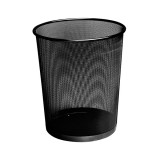 ICO: Fémhálós papírkosár fekete