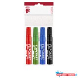 Ico Flipchart marker vízbázisú 1-4mm, vágott Artip 12, 4 különféleszín