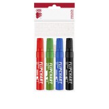 Ico Flipchart marker vízbázisú 3mm, kerek Artip11, 4 klf.szín