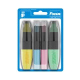 ICO: Focus pasztell színű szövegkiemelő filc 4 db-os szett