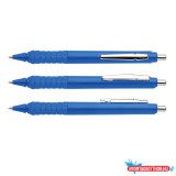 Ico Golyóstoll nyomógombos 0,8mm, mûanyag kék test Apollo K, írásszín kék