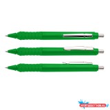 Ico Golyóstoll nyomógombos 0,8mm, mûanyag zöld test Apollo K, írásszín zöld