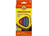 Ico: Koh-I-Noor Triocolor színes ceruza szett 24 db-os