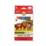 ICO: KOH-I-NOOR vastag háromszög színes ceruza készlet