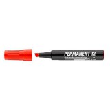 ICO "Permanent 12" 1-4 mm vágott piros alkoholos marker