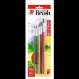 ICO "Süni" 2-4-6-8-10 méretű ecsetkészlet vegyes színek (TICSUE5F) (TICSUE5F)