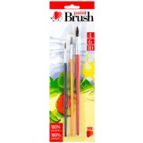 ICO Süni ecset készlet - festett - 3 db-os