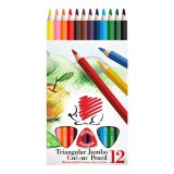 Ico süni jumbo háromszög alakú festett 12db-os vegyes szín&#369; színes ceruza 7140133000