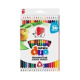 ICO: Süni Kétvégű háromszögletű színesceruza szett 18db-os