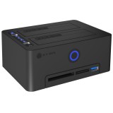 ICY BOX IB-1233CL-CR USB 3.2 Gen 1 (3.1 Gen 1) Type-A Fekete
