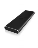 ICY BOX IB-183M2 Külső SSD ház Fekete M.2