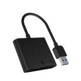 ICY BOX IB-CR301-U3 kártyaolvasó USB 3.2 Gen 1 (3.1 Gen 1) Fekete