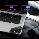 Icy box IB-HUB1436-CPD 4-Port USB 3.2 Gen 2 (schwarz) (61079)