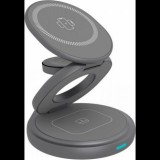 Icy box Raidsonic 3-in-1 univerzális vezeték nélküli töltő adapter szürke (IB-SH101-CH)