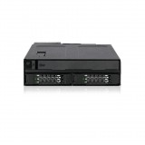 ICY DOCK 2 x 2.5" SAS/SATA SSD/HDD & (Ultra) Slim ODD Backplane Cage for External 5.25" Bay (MB602SPO-B)