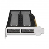 ICY Dock ToughArmor MB842MP-B 2x M.2 NVME port bővítő PCIe kártya (MB842MP-B)