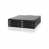 Icy Dock ToughArmor MB996SK-6SB 6x2.5" - 5.25" HDD beépítő keret (MB996SK-6SB)