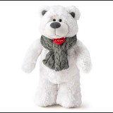 Icy Teddy fehér plüss maci 38cm - Lumpin