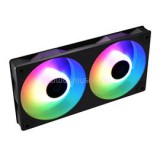 ID-COOLING Cooler 12cm - ICEFAN 240 ARGB (16.2-31.5dB, max 95.99 m3/h, 4pin csatlakozó,  PWM) (ICEFAN_240_ARGB)
