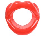 Ida Leather - nyitott szájpecek (piros)