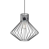 IDEAL LUX AMPOLLA-4 függesztett lámpa E27 foglalattal, max. 60W, 39,5 cm átmérő, fekete 167497
