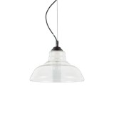 IDEAL LUX BISTRO' függesztett lámpa E27 foglalattal, max. 60W, 28 cm átmérő, üveg 112336