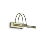 IDEAL LUX BOW fali lámpa, 3000K melegfehér, 150 lm, 2,52W, beépített LED, 121338