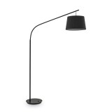 IDEAL LUX DADDY állólámpa E27 foglalattal, max. 60W, 197 cm magas, fekete 110363