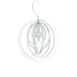 IDEAL LUX DISCO függesztett lámpa E27 foglalattal, max. 60W, 46 cm átmérő, fehér 103723