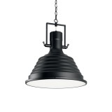 IDEAL LUX FISHERMAN függesztett lámpa E27 foglalattal, max. 60W, 48,5 cm átmérő, fekete 125831