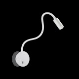 IDEAL LUX FOCUS-2 fali lámpa, 3000K melegfehér, 130 lm, 3W, beépített LED, fehér, 203171