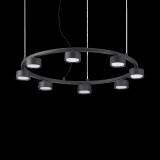 IDEAL LUX MINOR több ágú függeszték, max. 8x15W, GX53 foglalattal, fekete, 235547