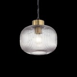 IDEAL LUX MINT-2 1 ágú függeszték, max. 1x60W, E27 foglalattal, fekete, 237398