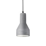 IDEAL LUX OIL-1 beton függesztett lámpa E27 foglalattal, max. 15W, 15 cm átmérő, szürke 110417