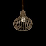 IDEAL LUX ONION 1 ágú függeszték, max. 1x60W, E27 foglalattal, barna, 205281