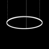 IDEAL LUX ORACLE SLIM 1 ágú függeszték, 3000K melegfehér, 3000 lm, 48W, beépített LED, fekete, 229508