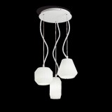 IDEAL LUX ORIGAMI több ágú függeszték, max. 3x60W, E27 foglalattal, fehér, 198095