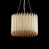 IDEAL LUX PAN 1 ágú függeszték, max. 5x60W, E27 foglalattal, arany, 208817