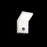 IDEAL LUX STYLE fali lámpa, mozgásérzékelővel, 4000K természetes fehér, 680 lm, 9,5W, beépített LED, szürke, 221519