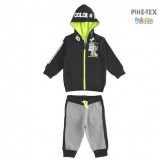 iDO 2 részes fiú szett, szürke-fekete-neon, melegítő nadrággal (K552/00-8317)