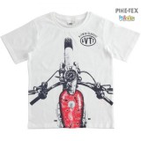 iDO fehér, nyomott mintás póló (J811/00-0113)