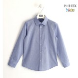 iDO fiú, apró mintás, kék, hosszú ujjú ing (K712/00-3614)