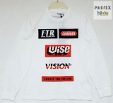 iDO fiú, fehér, hosszú ujjú felső, nyomott mintával (J404/00-0113)