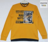 iDO fiú, mustár sárga, hosszú ujjú felső, nyomott mintával (K748/00-1536)