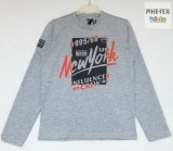 iDO fiú, szürke, hosszú ujjú felső, nyomott mintával (J406/00-8992)