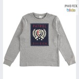 iDO fiú, szürke, hosszú ujjú felső, nyomott mintával (K740/00-8970)